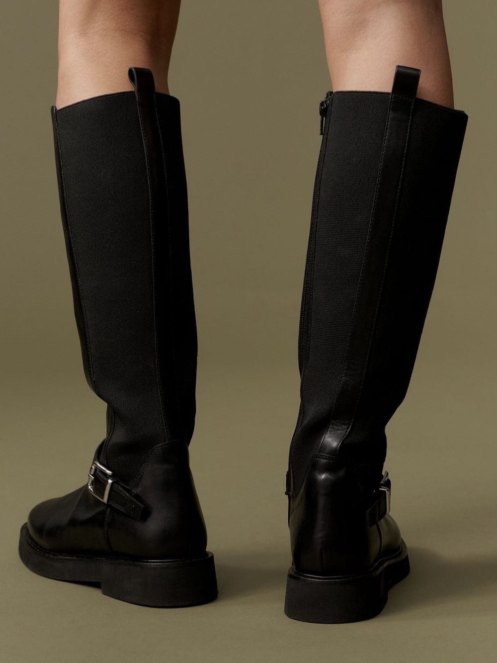 Anthropologie Maeve Stompy Buckle Riding Boots - Picture 4 of 4